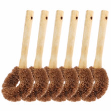 Private Label Wooden Long Handle Kitchen Dish Cleaning Brush